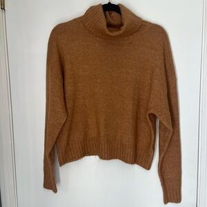 Shoe Dazzle Tan Turtleneck Sweater